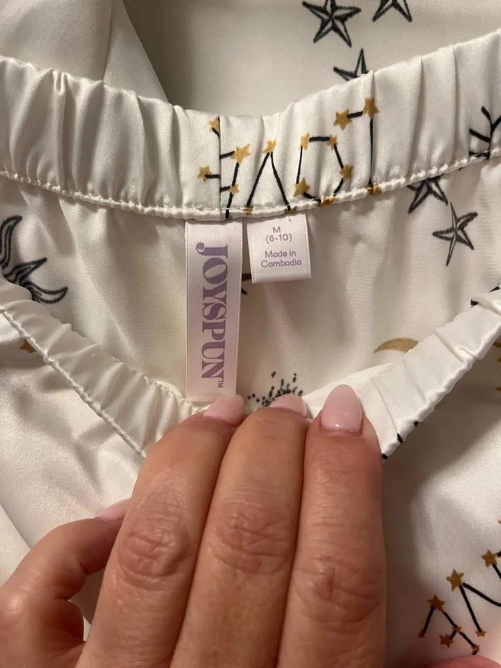 Joyspun silky white